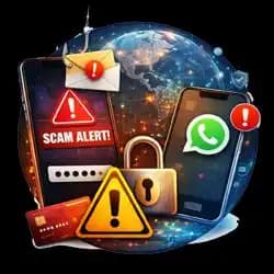 تنبيه احتيال يحذر من التهديدات الرقمية والتصيد والاحتيال الإلكتروني