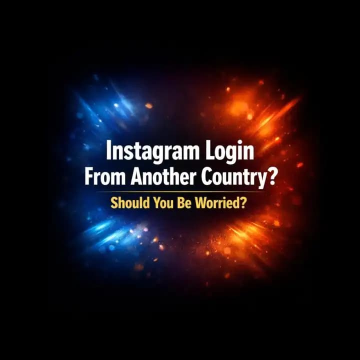 تنبيه تسجيل دخول إنستغرام من دولة أخرى على الهاتف